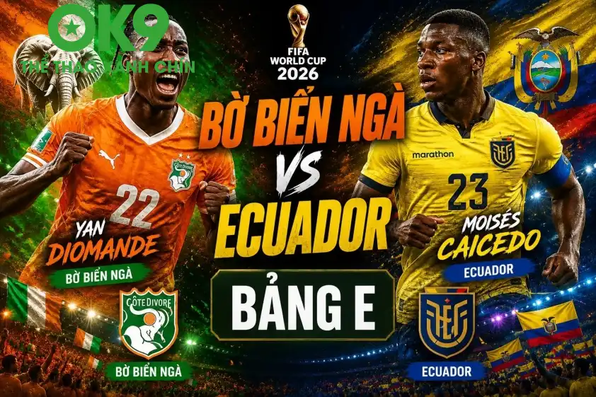 Màn so tài giữa Bờ Biển Ngà vs Ecuador dự kiến sẽ cực kỳ kịch tính và hấp dẫn.